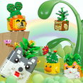thumbnail image 5 of 753PCS Cat Cactus Succulent Building Block Kit, Cute Animal Plant Series Creative Mini Building Home Furnishing Gift, 5 of 9