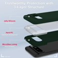 thumbnail image 4 of KOMI for Google Pixel 8 Pro Case, Silicone Phone Case with 2 Screen Protector, Soft Anti-Scratch Microfiber Lining, Full Body Shockproof Slim Cover Support Wireless Charging, DarkGreen, 4 of 5