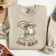 thumbnail image 2 of Cowboy Ghost “Boo Haw” Sweatshirt – Cute & Funny Halloween Pullover for Country-Loving Trick-or-Treaters, 2 of 6