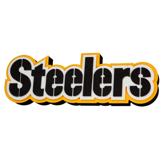 Letrero de pared FanFave NFL Pittsburgh Steelers 51x41 cm de espuma
