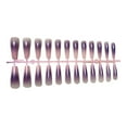 thumbnail image 1 of 24 Pieces False Nails Coffin Design Full Cover Elegant Press-on Gradient Style Artificial Nail Tips Fingernail Accessory for DIY ch09, 1 of 7