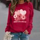 thumbnail image 3 of Gibobby Sudaderas con cremallera Sudadera para el día de San Valentín para mujer, camisas con corazón de amor, de San Valentín, camisetas de manga larga (Vino, S), 3 of 4
