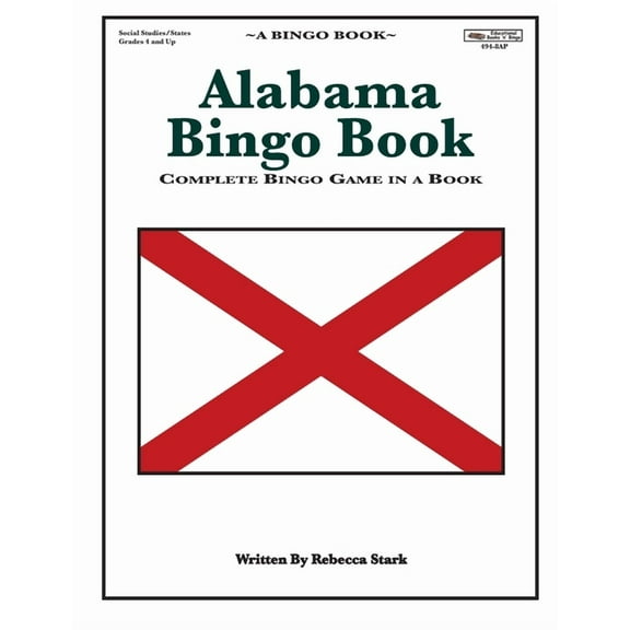 Alabama Bingo Book: Complete Bingo Game in a Book Paperback