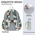 thumbnail image 5 of Cute Dinosaur Pattern Backpack for School,Cute School Bag,Schoolbag with Adjustable Shoulder Straps & Padded Back,13.4"x11"x4.7", 5 of 6