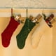 thumbnail image 5 of Medias de Navidad Bolsa de regalo de Navidad Medias de Navidad grandes Decoración de Navidad Calcetín de Navidad Bolsa de regalo de Navidad colgante para árbol, chimenea, escaparate, bolsa de dulces 2 piezas (blanco) Rojo Verde, 5 of 5