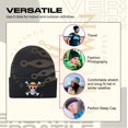 thumbnail image 5 of Anime Beanie Hat Winter Caps for Men and Womens Beanies, Cuffed Knit Graphic Beanie, Comfy and Soft Embroidered Anime Hat, OneP, 5 of 7