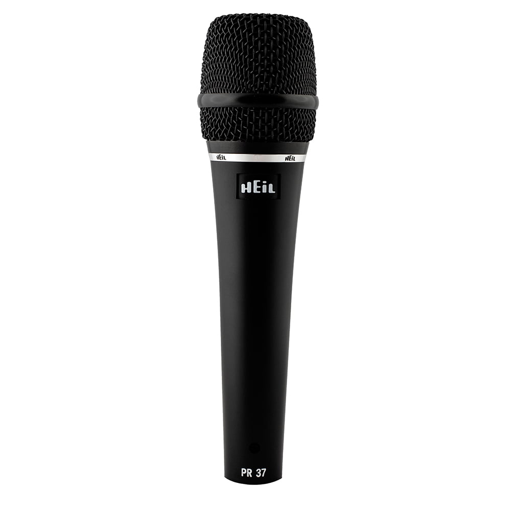 Heil PR37 Large Diameter XLR Vocal Microphone Bundle + Pop Filter + Cable Kit