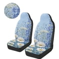 thumbnail image 3 of Uorisanigo Car Seat Covers, Soft Comfort 2 Pcs Daisy Print High Back Seat Covers for Cars, SUVs Pick-up Truck, Auto Interior Accessories Cushions, Automotive Accessories, 3 of 7
