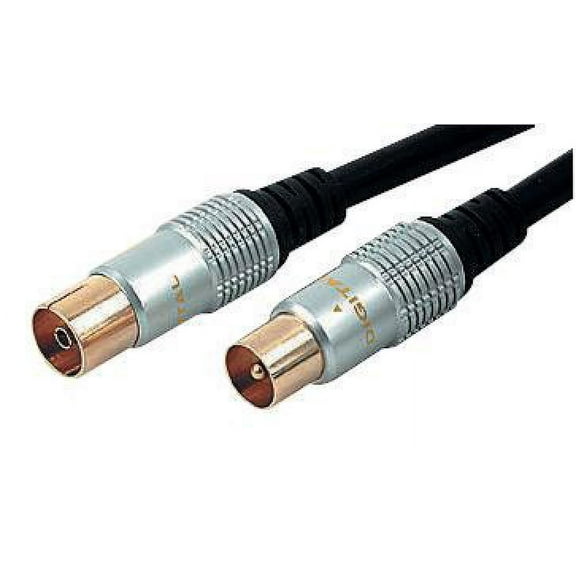 PRO SIGNAL - HQ Fly Lead Coaxial Male to Female, 10m Blue
