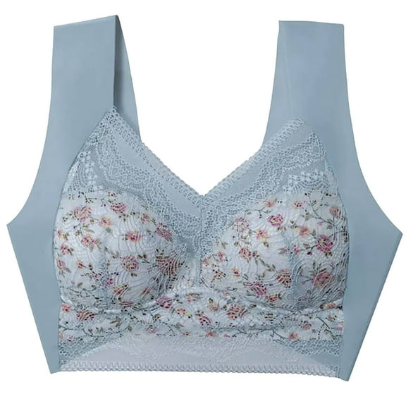 Admvng Womens Bra Thin Lingerie Lace Sports Plus Size Seamless Lingerie, Size S-3XL