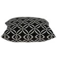 thumbnail image 2 of Parkland Collection PILB11059P Aria Black & White Square Transitional Pillow Cover with Poly Insert - 20 x 20 x 7 in., 2 of 5