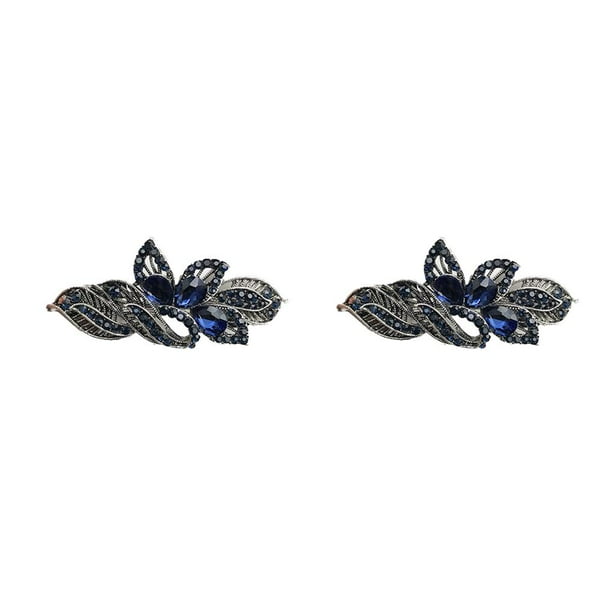 Qarigey Pasadores para el cabello Hermoso tocado Accesorio de moda Abrazadera de peinado simple Mujeres Barrette Pinza para el cabello para la tipo 6 2Conjunto