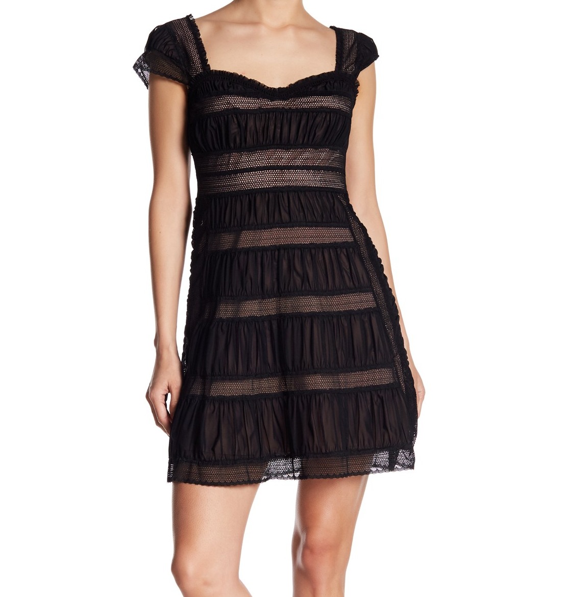 illusion sheath dress