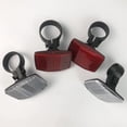 thumbnail image 5 of 4 Piezas Reflectores Delanteros y Traseros de Bicicleta para Manillar y Tija de Sillín Kit de Reflectores de Bicicleta Reflectores de Advertencia de Seguridad de Bicicleta, 2 Rojos y 2 Blancos, 5 of 5