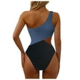 thumbnail image 3 of Lopeceal Beach Swimsuit Sexy One-Shoulder Swimsuit Tie Dye Bathing Suit Cutout Tummy Control Swimwear, 3 of 6