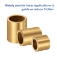 thumbnail image 4 of Uxcell 6 Paquete Cojinetes de Manga, 20mm Bore x 28mm OD x 25mm Longitud, Bushings de Bronce Sinterizado Autolubricante, 4 of 6