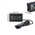 thumbnail image 3 of 2/4pack Digital Lcd Thermometer Temperature Meter With Waterproof Sensor Probe Fridge, 3 of 5