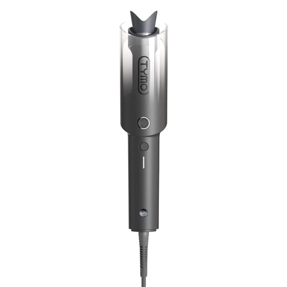 TYMO CURLPRO Automatic Curling Iron, Rotating Curling Wand for Lasting Beach Waves, 500M Ionic, Dual Voltage & Lightweight, 1 inch, Black Fade