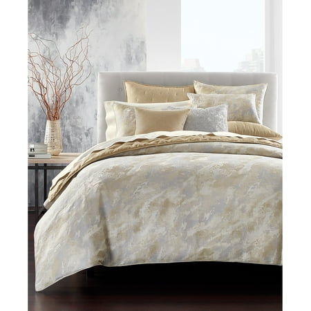 Hotel Collection Metallic Texture Stone Pattern Comforter King