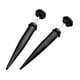 thumbnail image 2 of Pendiente de oreja Hugo Punk Rock Rivet 316L Acero inoxidable negro, 2 of 10