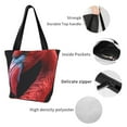 thumbnail image 4 of Balery Closeup Red Flamingo Portrait Bolsa de Hombro con Diseño, Bolsa Grande y Duradera, Bolsa Versátil para Compras, 4 of 6