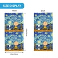 thumbnail image 4 of Pañuelo para el cuello de invierno a prueba de viento con diseño de Snoopy y Charlie Brown, con paisaje de Van Gogh personalizado, para senderismo, diadema y polaina, 4 of 5
