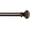 Bronze Gold, variant on eTeckram 5/8" Single Curtain Rod with Bateau Finials,Weathered White,84‘’-120‘’