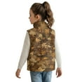 thumbnail image 3 of Uorisanigo Toddler Girls Boys Fleece Vest Fuzzy Sleeveless Full Zipper Hunting Camo Forest Jacket Warm Outwear with Pockets Fall Winter Fashion Soft Comfy Tops 2-12 Years, 3 of 7
