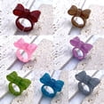 thumbnail image 4 of Colorful Bow Rings Resin Rings Cute Acrylic Rings Stacking Rings Aesthetic Bowknot Finger Rings Plastic Rings, 4 of 8