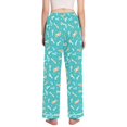 thumbnail image 3 of Dailycode Women's Pajama Pants Wide Leg Lounge Pj Bottoms With Pockets Dog Bones, 3 of 7