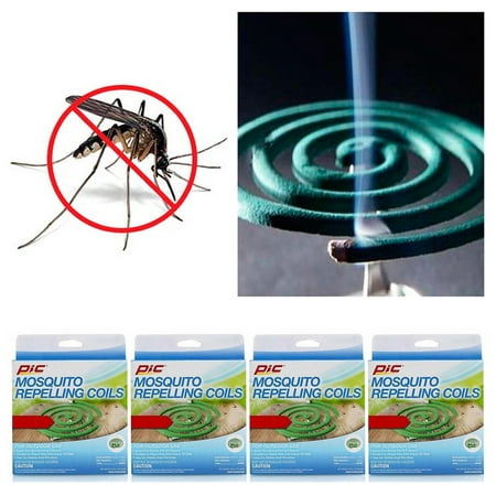 4 Pks Mosquito Repellent 16 Coils Outdoor Use Skin Protection Insect Bite (Best Way To Get Mosquito Bites To Stop Itching)