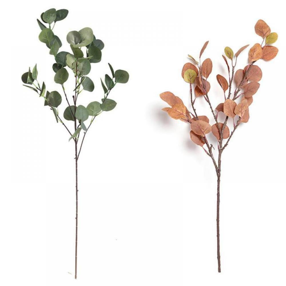 Jolly Artificial Eucalyptus Leaves, Fake Plants Greenery Stems for Home Garden Office Dining