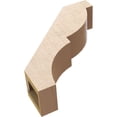 thumbnail image 6 of Ekena Millwork 5"W x 18"D x 18"H Valencia Rough Cedar Woodgrain TimberThane Knee Brace, Primed, 6 of 6