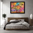 thumbnail image 3 of Dean Russo Collection 32x26 Black Modern Wood Framed Wall Art Titled - Unicorn of Love, 3 of 6