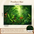 thumbnail image 3 of Wallpaper Tropical Jungle Green Leaf Jungle Tropical Foliage Palm Peel and Stick Wall Murals 69"H x 96"W Removable PVC Wall Paper Self-Adhesive Wall Paintings Art Decor for Bedroom Living Room, 3 of 7