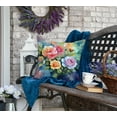 thumbnail image 4 of Roses in Watercolor Throw Pillow 18 in x 18 in, 4 of 5