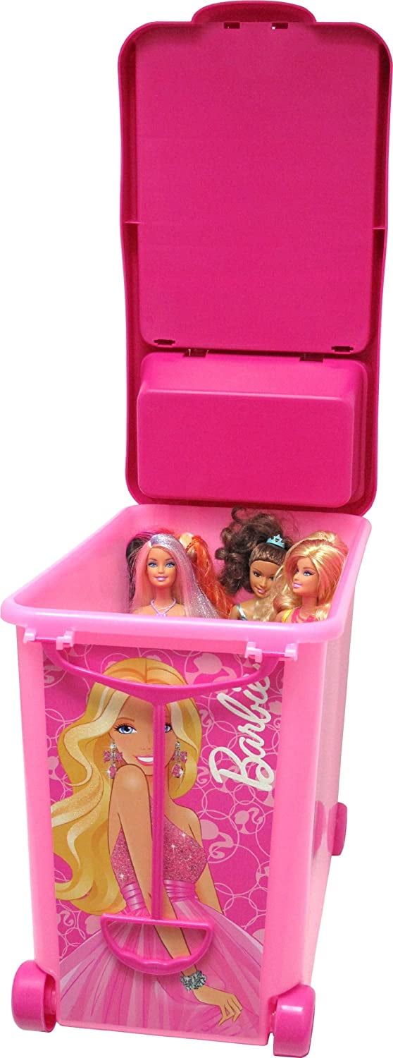 Tara Toy Barbie Accessory Case Pink Plastic Storage Organizer 9 Vintage  1999
