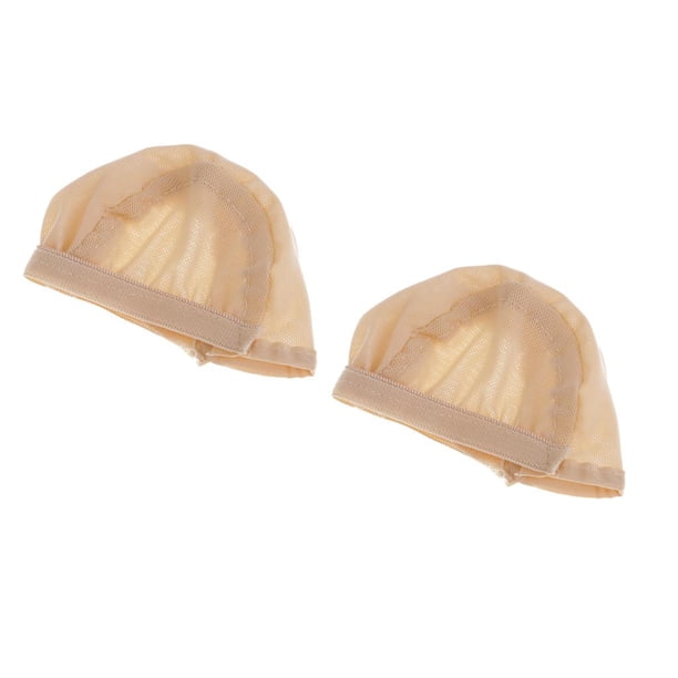 2 piezas de gorro de red para peluca, gorro para peluca, accesorios para BJD de 1/8 Desnudo