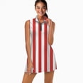 thumbnail image 2 of Aesthetic Rose and White Vertical Sports Dresses Women Tennis Dress Outdoor Badminton Golf Quick-Drying And Breathable Sports Dress, 2 of 4