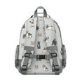 thumbnail image 3 of Boston Terrier Backpack for School,Cute School Bag,Schoolbag with Adjustable Shoulder Straps & Padded Back,15.25"x11.5"x5.25", 3 of 6