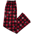 thumbnail image 4 of PJ's & Presents Boys' Christmas Pajamas - 2 Piece Plaid Flannel Coat Front Holiday Pajama Pants Set, 4 of 7