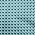 thumbnail image 1 of oneOone Velvet Light Blue Fabric Geometrical Craft Projects Decor Fabric Printed By The Yard 58 Inch Wide, 1 of 4