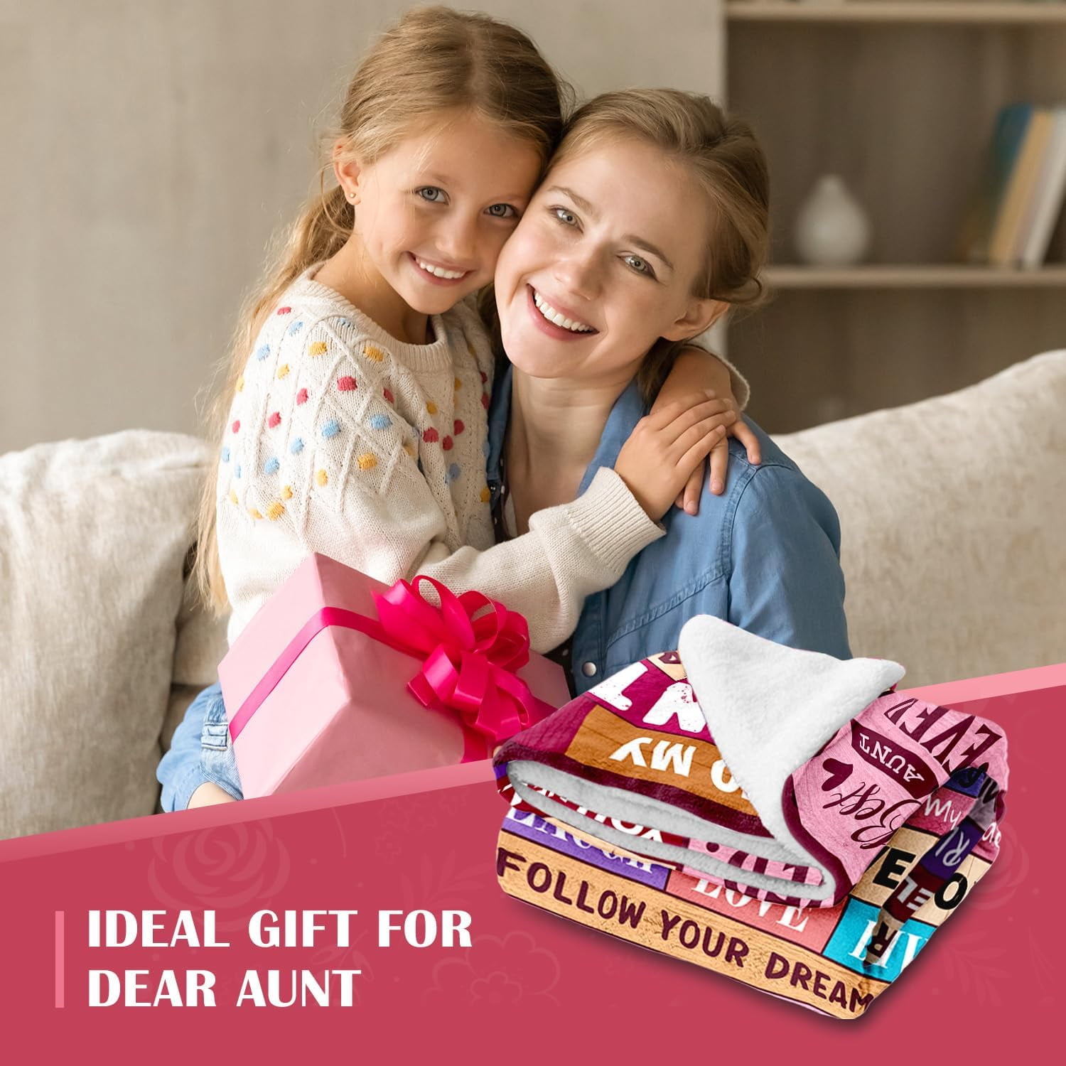 Aunt Gifts, Gifts for Aunt from Niece Nephew, Best Aunt Ever Gifts, Great Aunt Gifts, Best Aunt Ever Gifts, Auntie Gift Ideas, Christmas Mothers Day Birthday Gifts for Aunt, Aunt Blanket