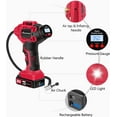 thumbnail image 2 of Avid Power Tire Inflator Air Compressor, 20V Cordless Car Tire Pump with Rechargeable Li-ion Battery, 12V Car Power Adapter, Digital Pressure Gauge, 2 of 7