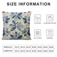 thumbnail image 6 of Acheng Dahlia Pillow Covers Summer Rust Geometric Flower Outdoor Decorative Throw Pillows Farmhouse Navy Blue Pillow Case Square Cushion Cover for Home Sofa Bedroom Living Room,Set of 2 White, 6 of 6