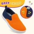thumbnail image 3 of Kids Wide Box Slip-On Shoes Toddlers Canvas Sneakers for Girls Boys Lightweight Comfortable Causal Running Walking Tennis Shoes, 3 of 6