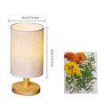 thumbnail image 4 of Lámpara de mesa Dormitorio para el hogar Tablas de luz Lámparas nocturnas Plantas Material Material Luces de escritorio con tela de lino Sombra de madera maciza Tipo 6 sidaley HA011266-06B, 4 of 7