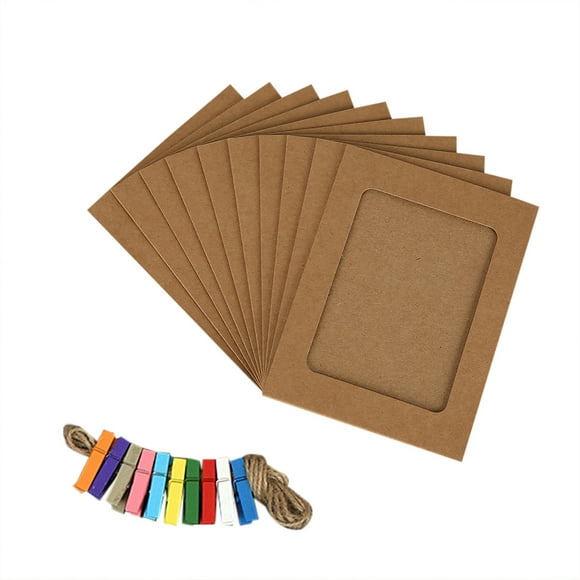 Lightning Deals Of Today Prime SHISHIan Paper Photo Frame Color Photo Wall Color Photo Frame Painting Paper Hanging Photo Paper Brown,Christmas Decorations