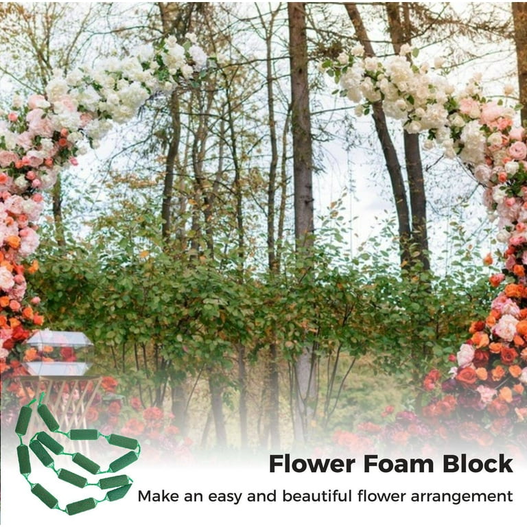 Flower Foam Blocks, 2 Pcs 280cm/9.2ft Floral Foams for Flower Arrangement,  Flower Holder Sponge Floral Craft Wet Foam for Home Garden Door Tabletop  Florist Wedding Decor 