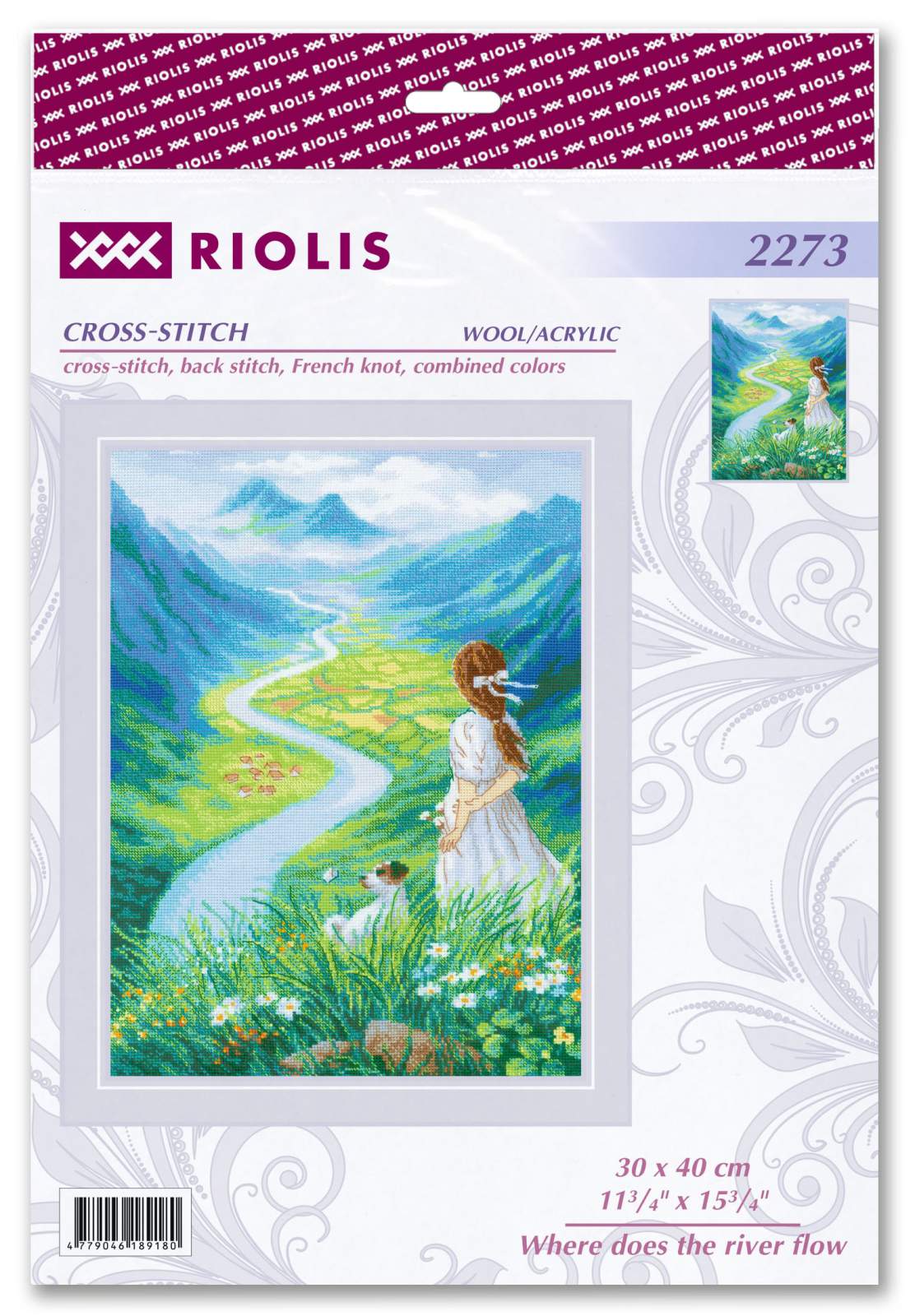 Riolis Cross Stitch Kit Where Does The River Flow